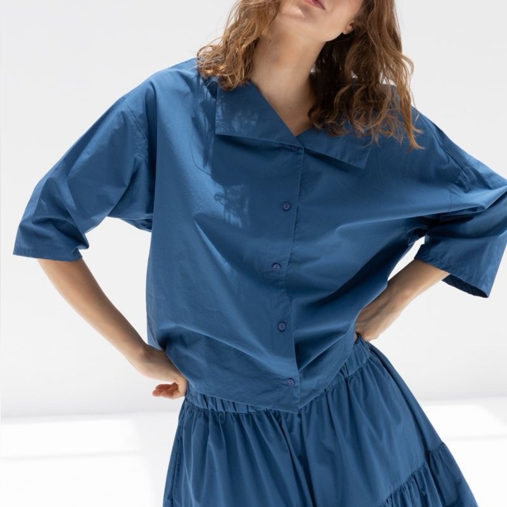 BLACK CRANE SAILOR TOP IN BLUE - Picture 2 of 6